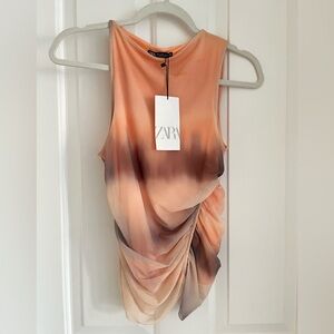 Zara sleeveless mesh top